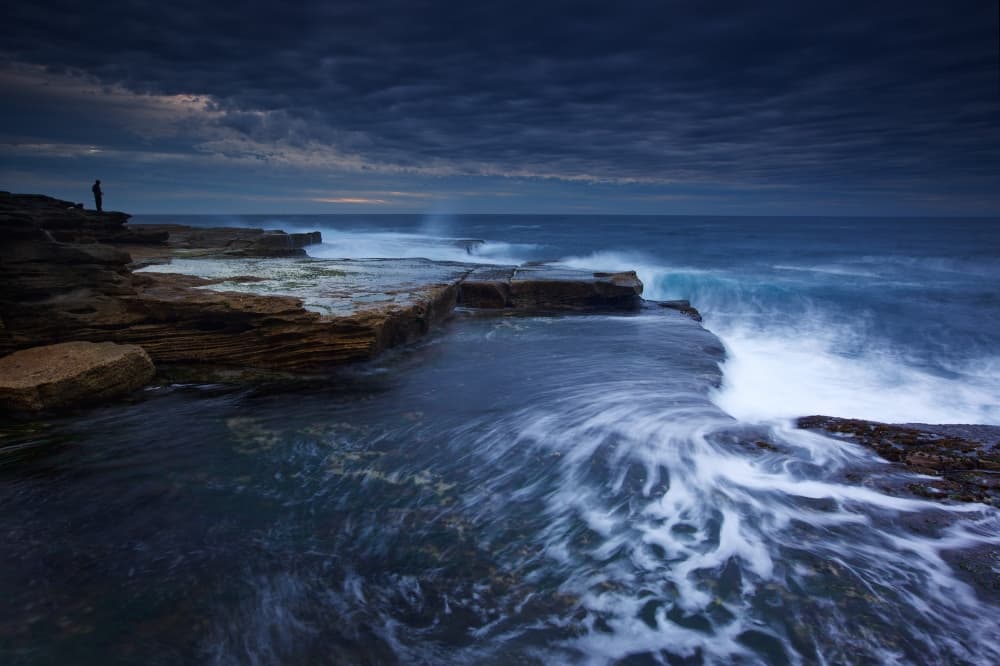 Dramatic Coastal Waves by Yan Zhang — canvas wall art