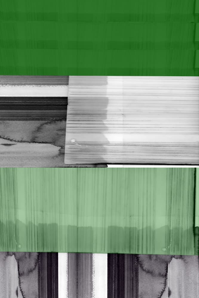 Modern Green Layers by cartissi — canvas wall art