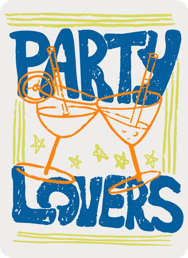 Party Lovers Cheers by Marika Barsrsind — canvas wall art