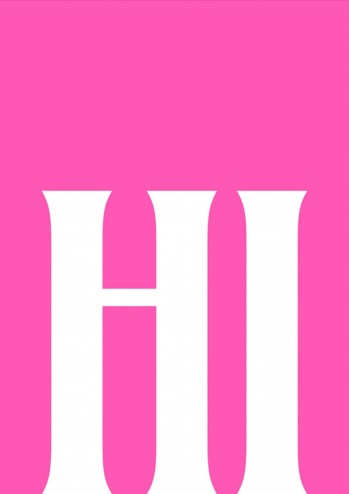 Bold Pink Greeting by Athene Fritsch — canvas wall art