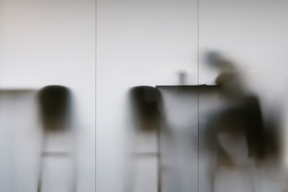 Quiet Cafe Silhouettes by Bego Amare — canvas wall art