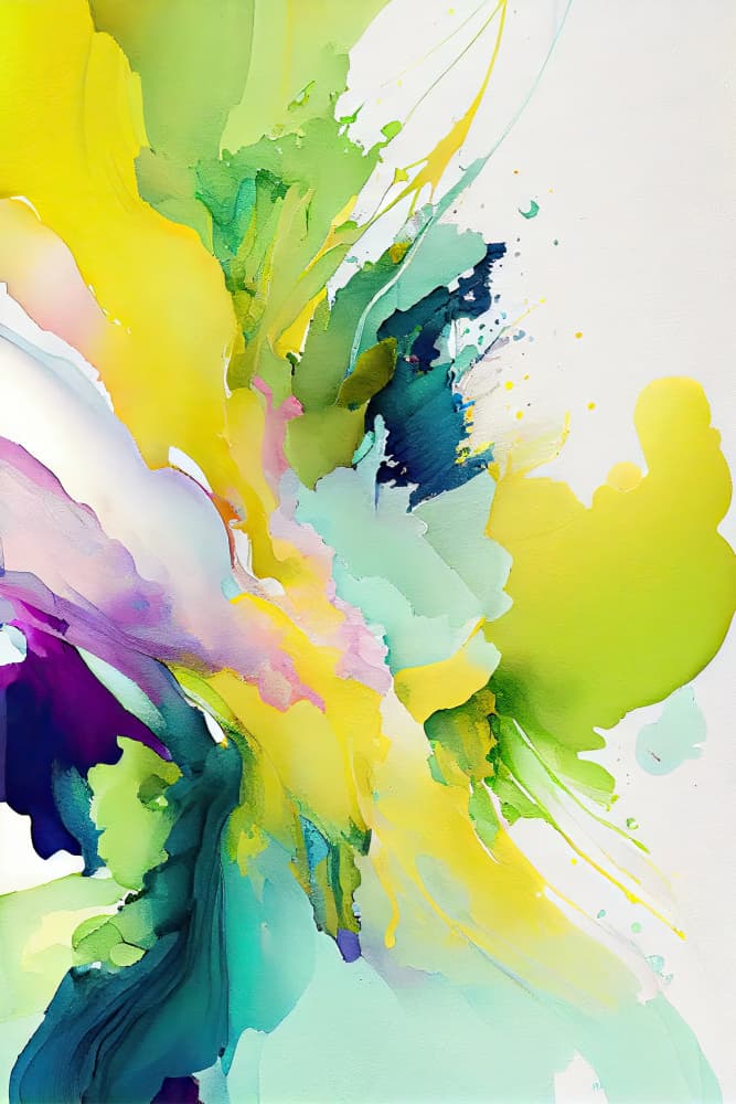 Vibrant Abstract Flow by Mauro — canvas wall art
