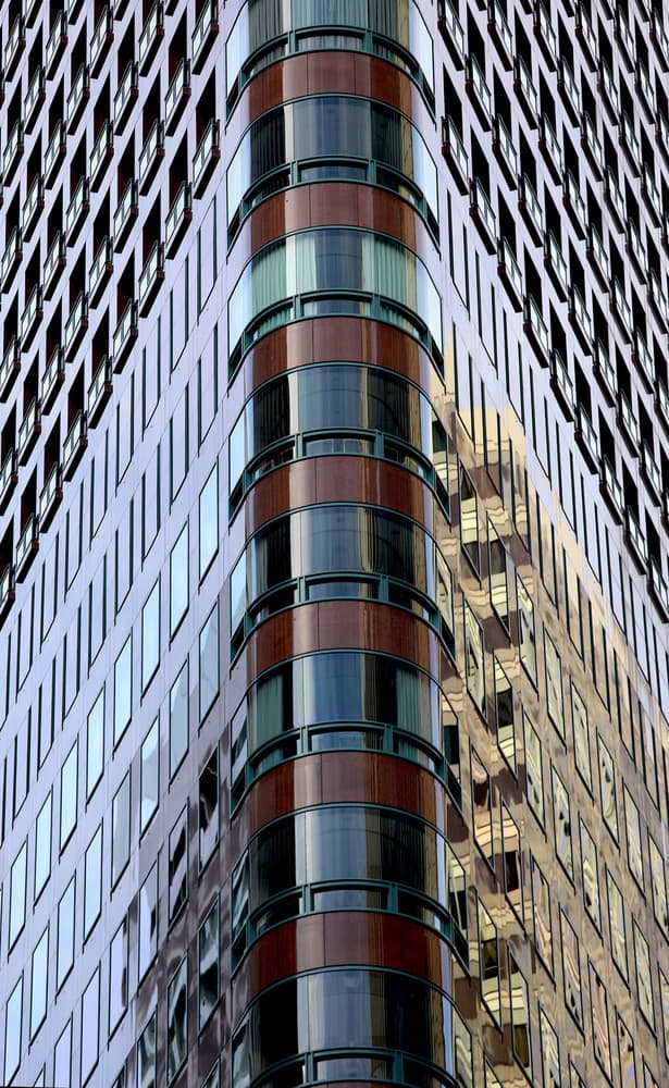 Curved Glass Facade by Robin Wechsler — canvas wall art