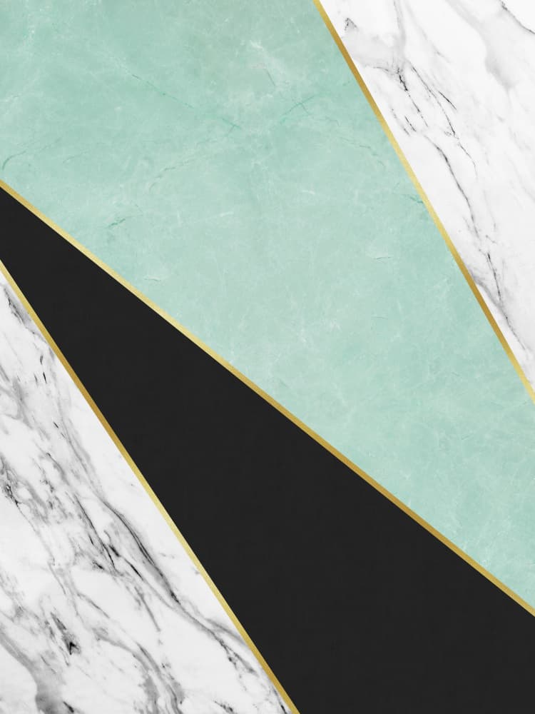 Geometric Marble Gold Design by Vitor Costa — canvas wall art