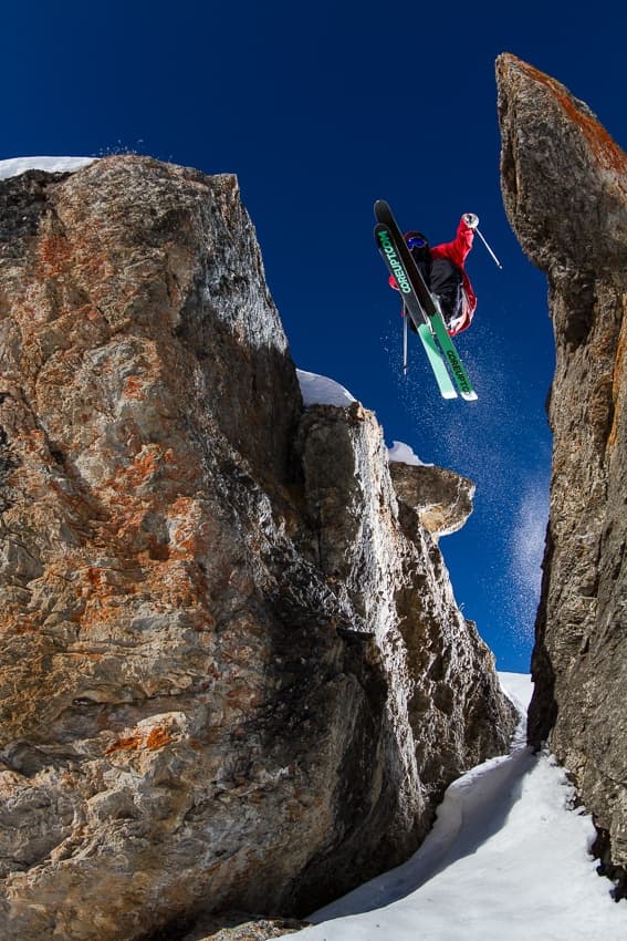Ski Jump Action by Tristan Shu — canvas wall art