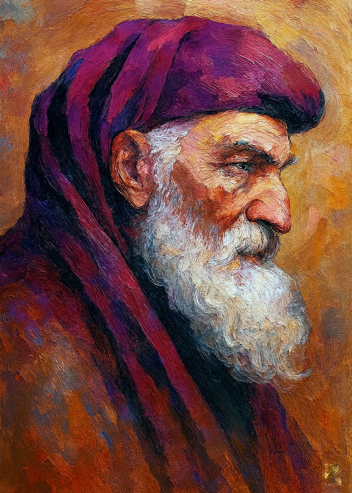 Contemplative Ancient Sage by Osvaldo Russo — canvas wall art