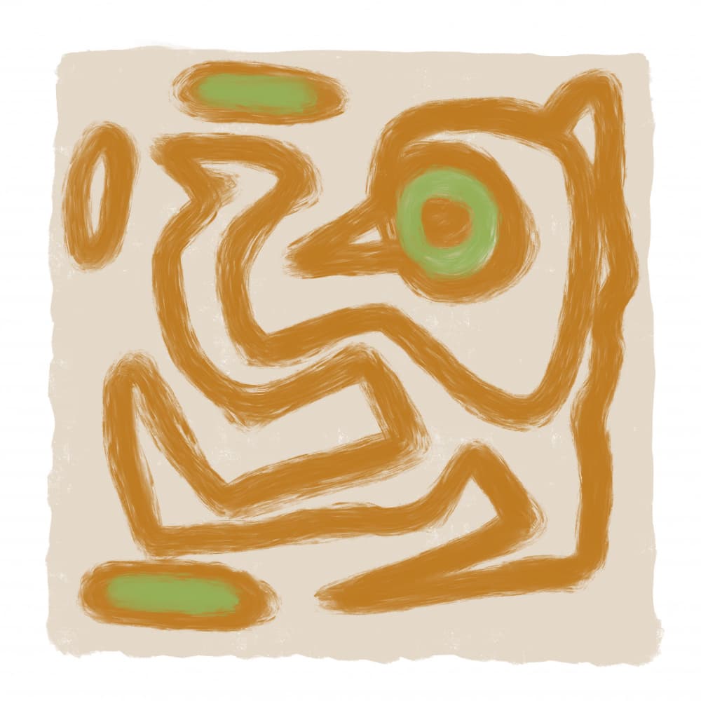 Earthy Organic Abstract by Sharyn Bursic — canvas wall art
