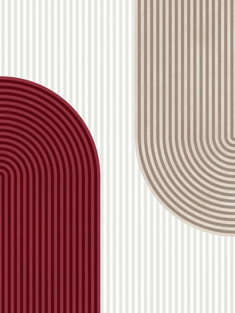 Geometric Arch Forms by Vitor Costa — canvas wall art