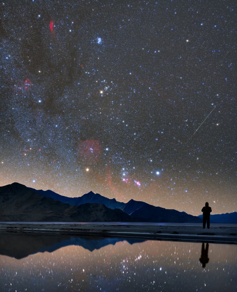 Stargazer Night Sky Reflection by Vikas Chander — canvas wall art