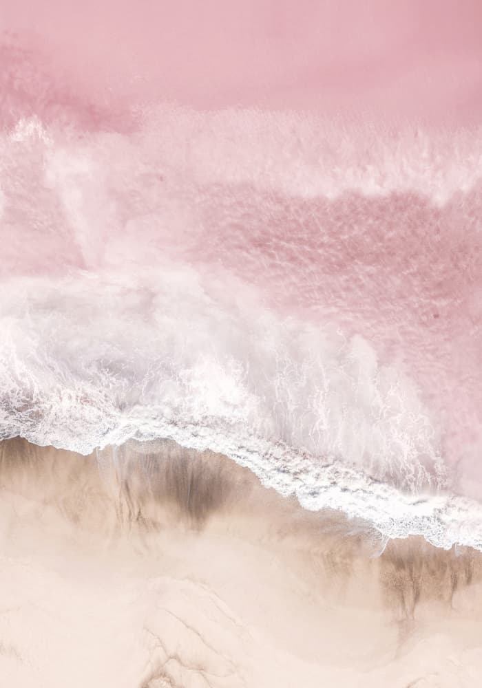 Pink Sea by Kathrin Pienaar — canvas wall art