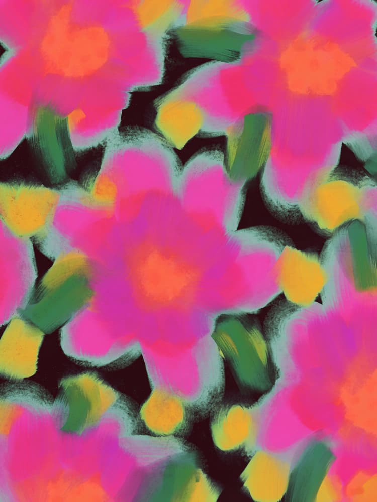 Pink Petals by Treechild — canvas wall art