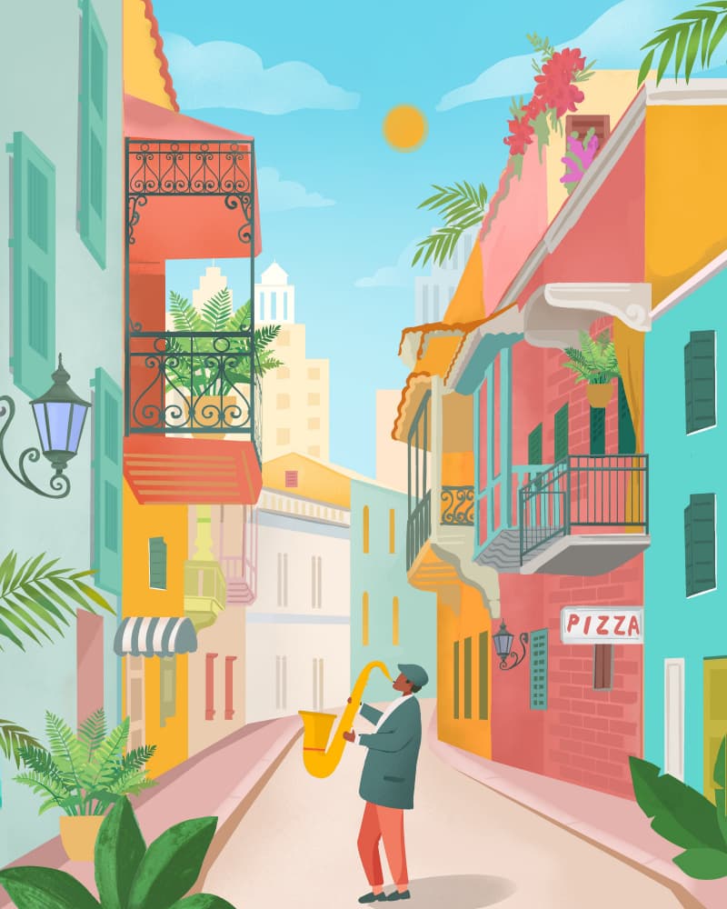New Orleans by Petra Lizde — canvas wall art