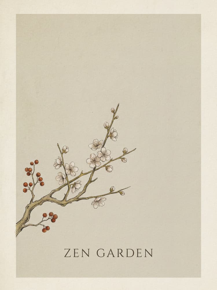 Zen Garden Blossoms by Andreas Magnusson — canvas wall art