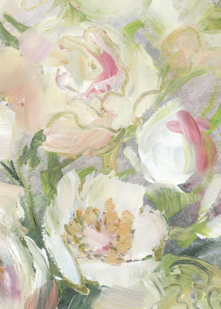 Soft Pastel Peonies by Rosana Laiz Blursbyai — canvas wall art
