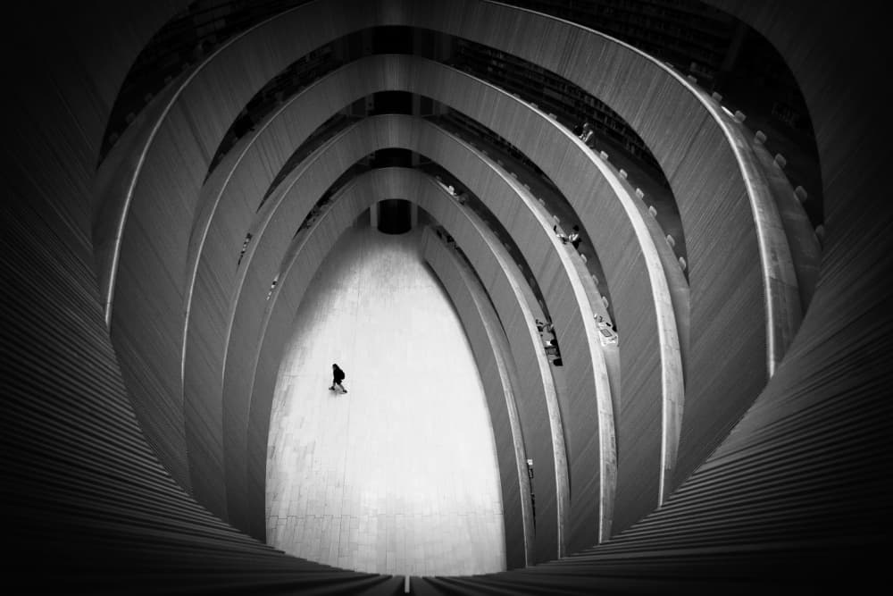 Modern Curves Solo Walk by Jorge Pimenta — canvas wall art