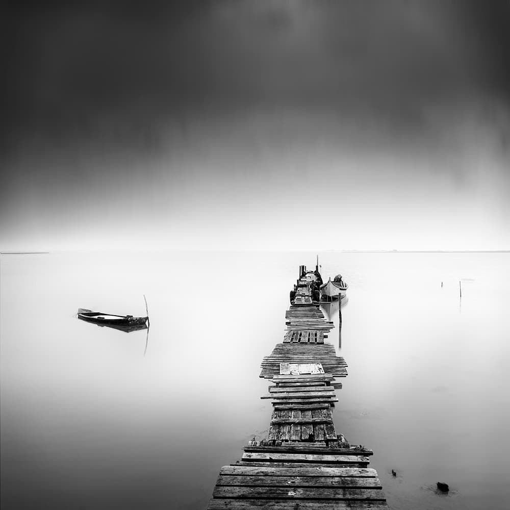Old Pier Serenity by George Digalakis — canvas wall art