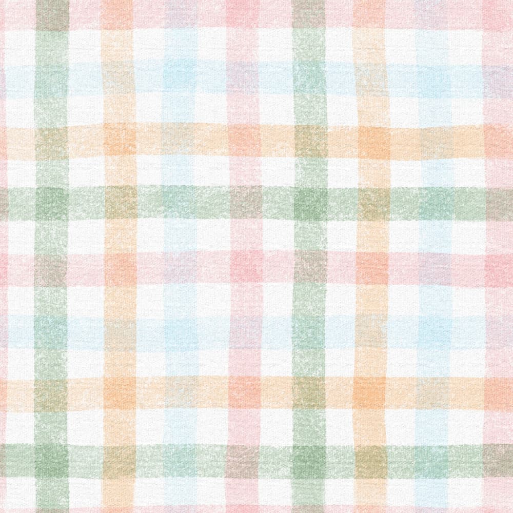 Soft Pastel Plaid by Olena Kovalova — canvas wall art