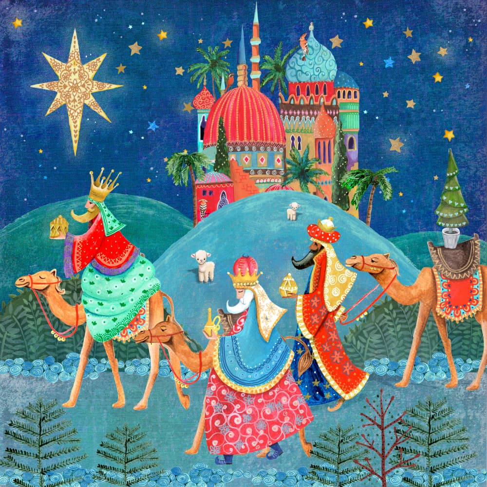 Three Wise Men by Caroline Bonne Müller — canvas wall art