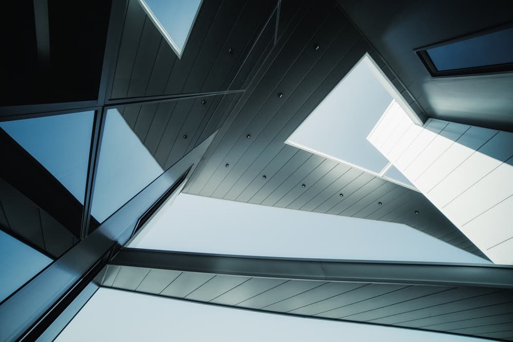 Modern Geometric Sky by Olavo Azevedo — canvas wall art