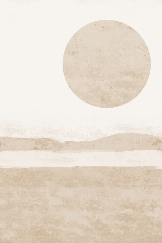 Abstract Desert Sun by Melloi Art Prints — canvas wall art