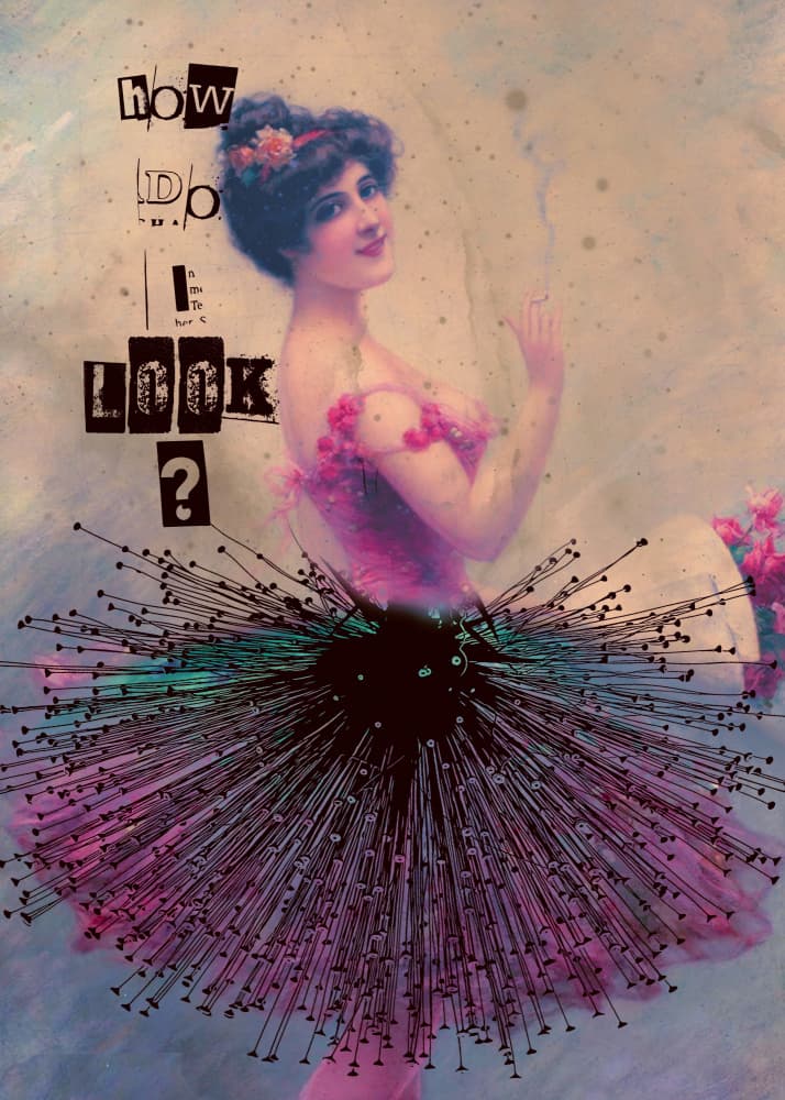 Whimsical Ballerina Question by Justyna Jaszke — canvas wall art