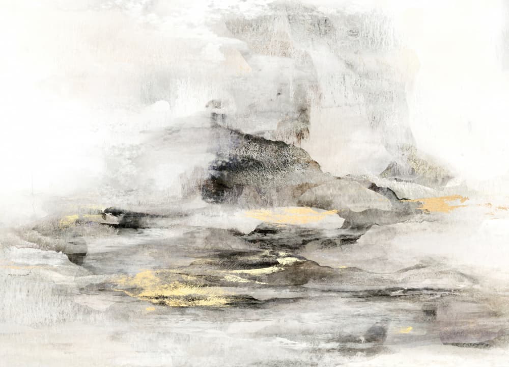 Abstract Gold Landscape by Gemma Bardot — canvas wall art