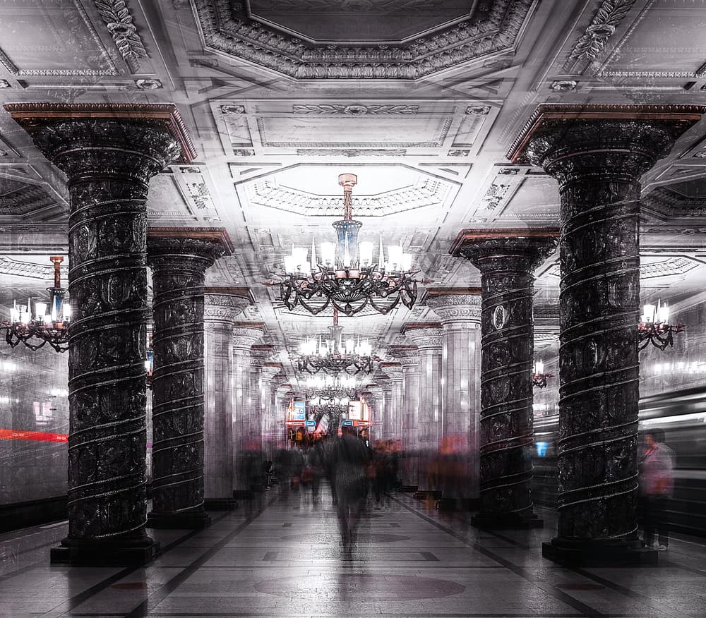 Ornate Metro Hall by Carmine Chiriacò — canvas wall art
