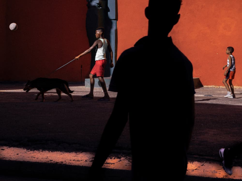 Streetplay by Andy Bauer — canvas wall art