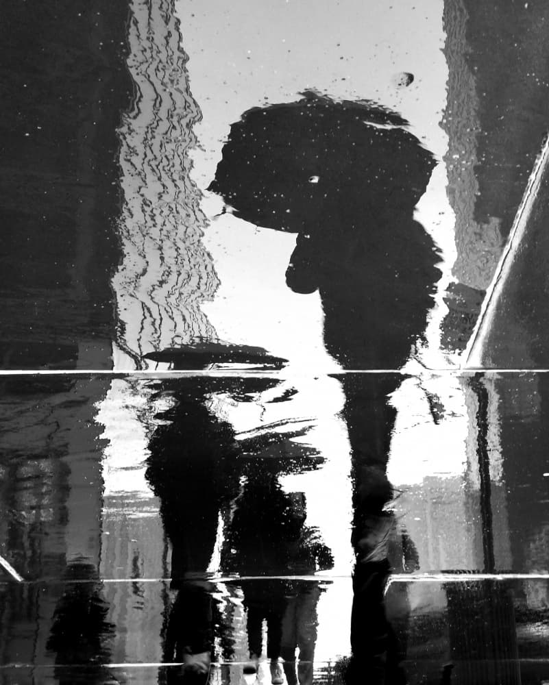 City Rain Reflections by Ivan Lesica — canvas wall art