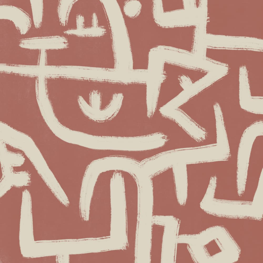 Bohemian Terracotta Pattern by Little Dean — canvas wall art