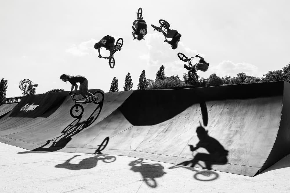 BMX Freestyle Flip by Adam Dauria ☂ — canvas wall art