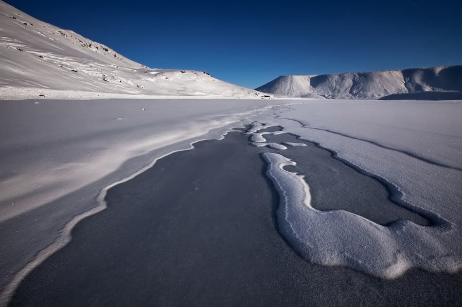Frozen Mountain Serenity by Bragi Ingibergsson - BRIN — canvas wall art
