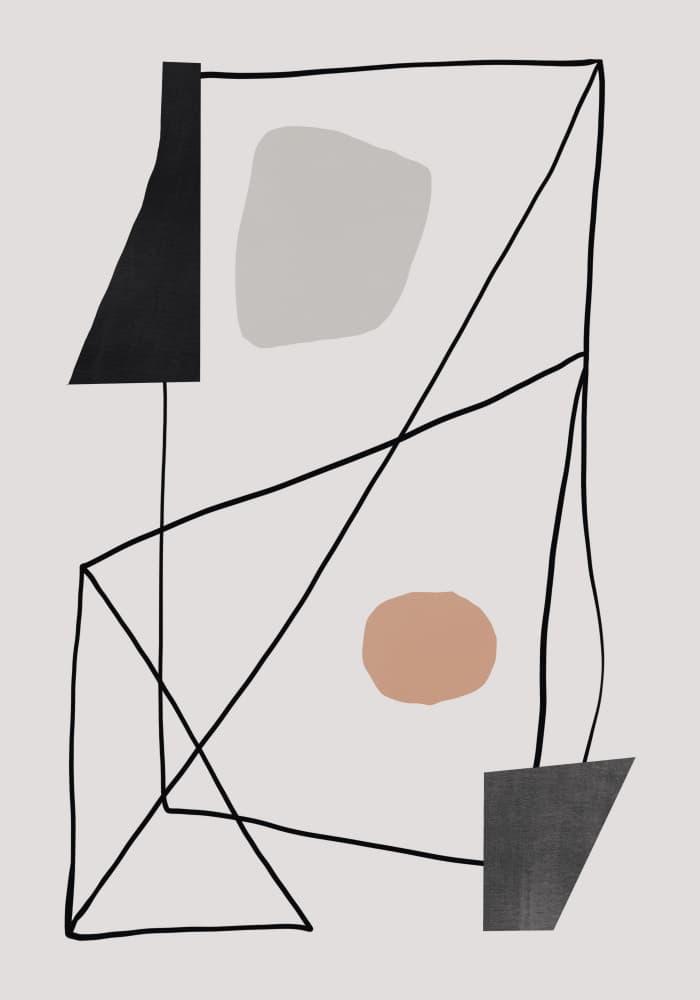 Modern Abstract Geometry by Little Dean — canvas wall art