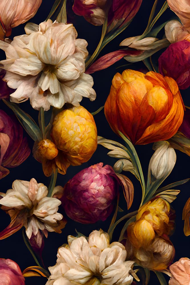 Petal Symphony by Treechild — canvas wall art