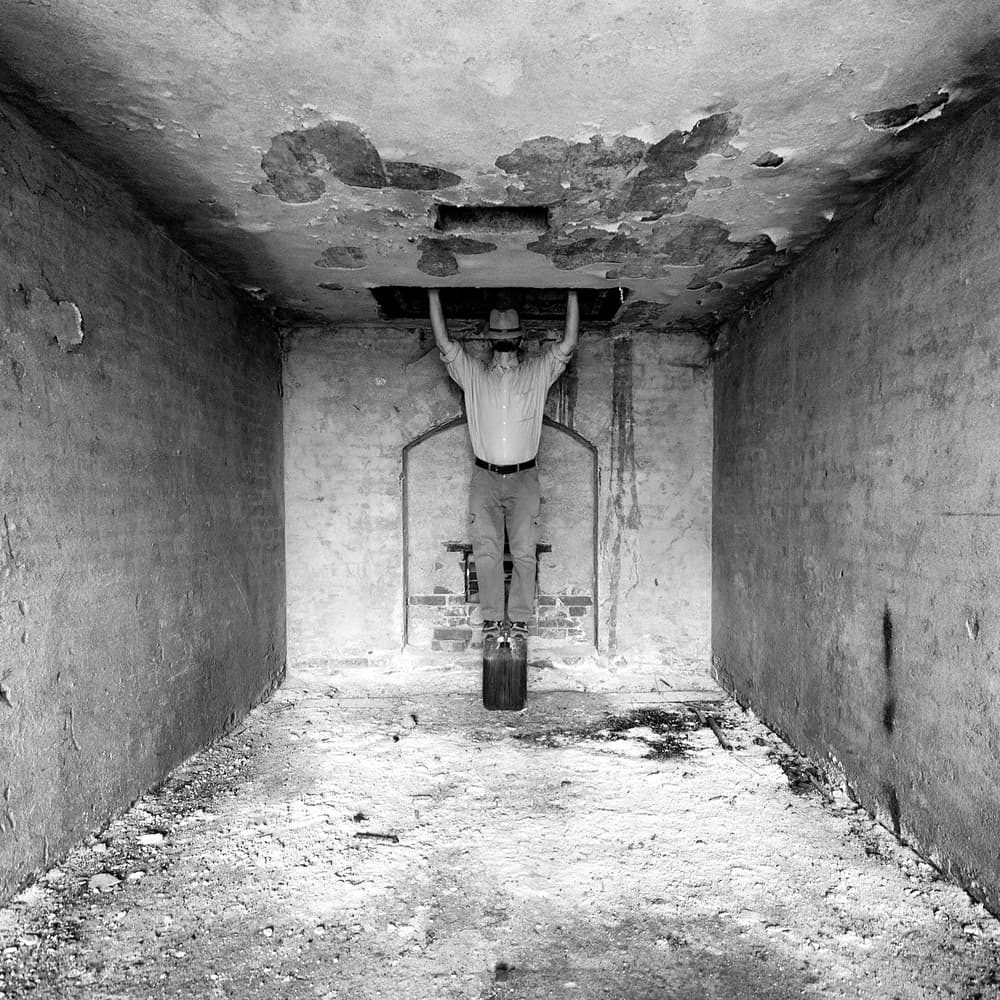 Man Pushing Ceiling by Carlo Ferrara — canvas wall art