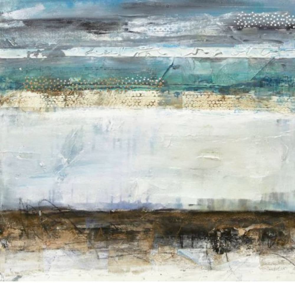 Serene Coastal Abstract by Deb Chaney — canvas wall art