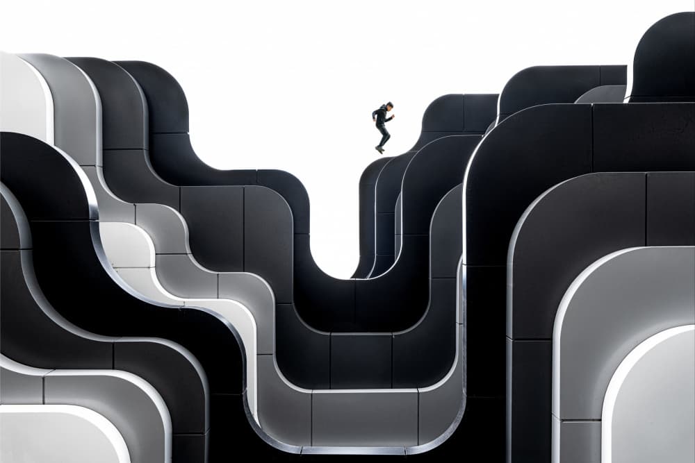 Running Through Curves by fotomarion — canvas wall art