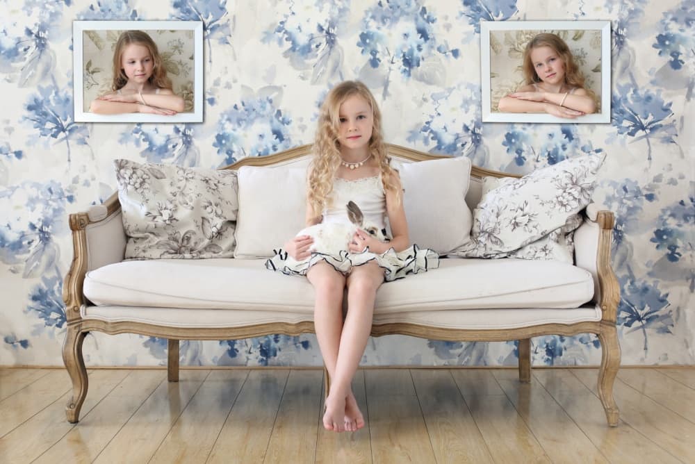 Dreamy Girl Floral Room by Victoria  Glinka — canvas wall art