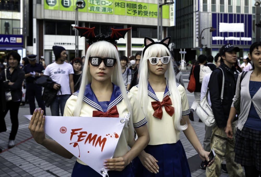 Japanese Street Style Performers by Kurt Klein — canvas wall art