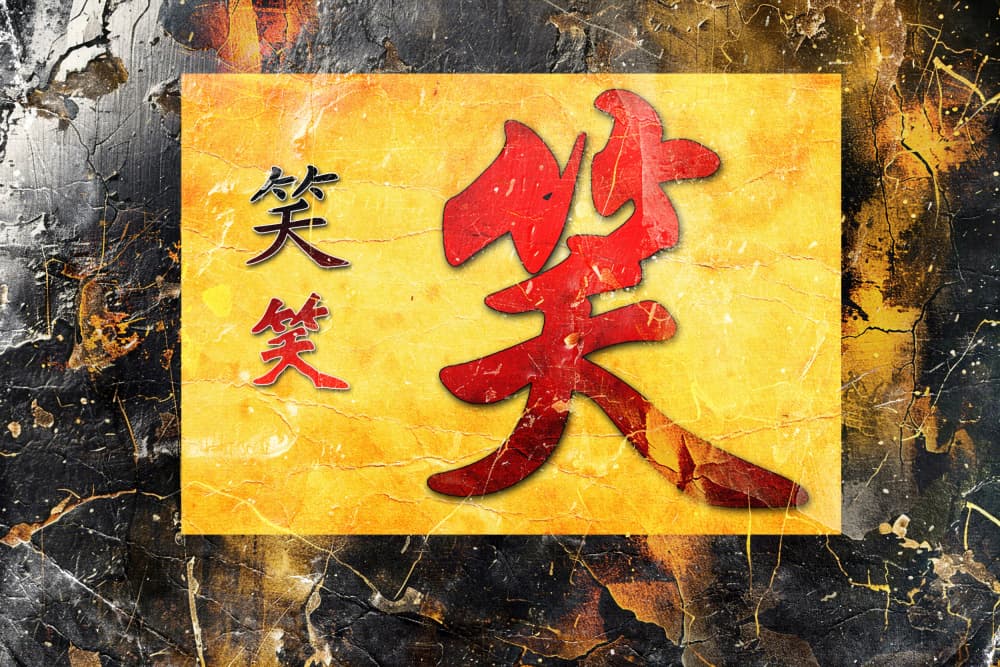 Golden Smile Character by Rafal Kulik — canvas wall art