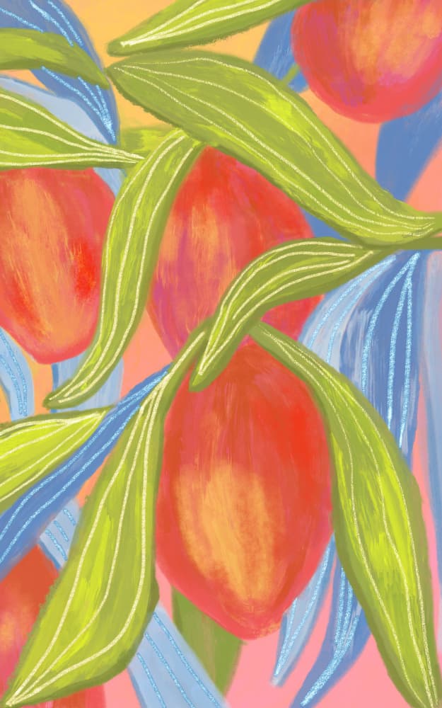 Vibrant Tropical Fruit by Aliya Putrus — canvas wall art