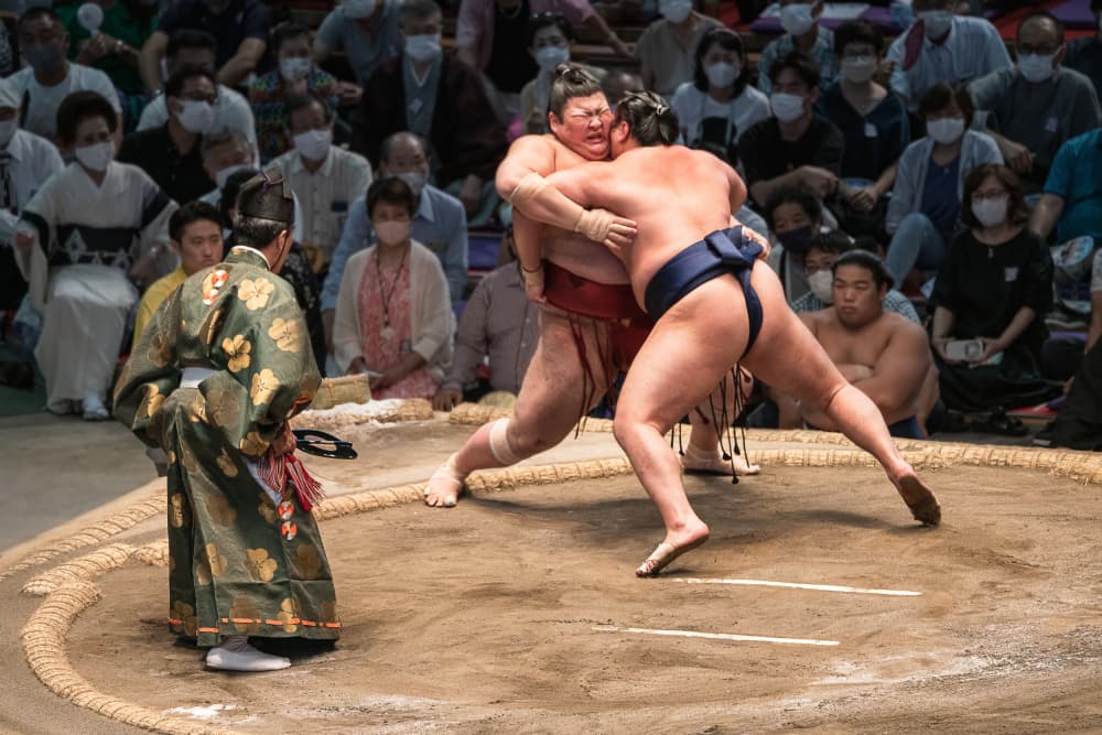 Intense Sumo Match by Vu van quan — canvas wall art