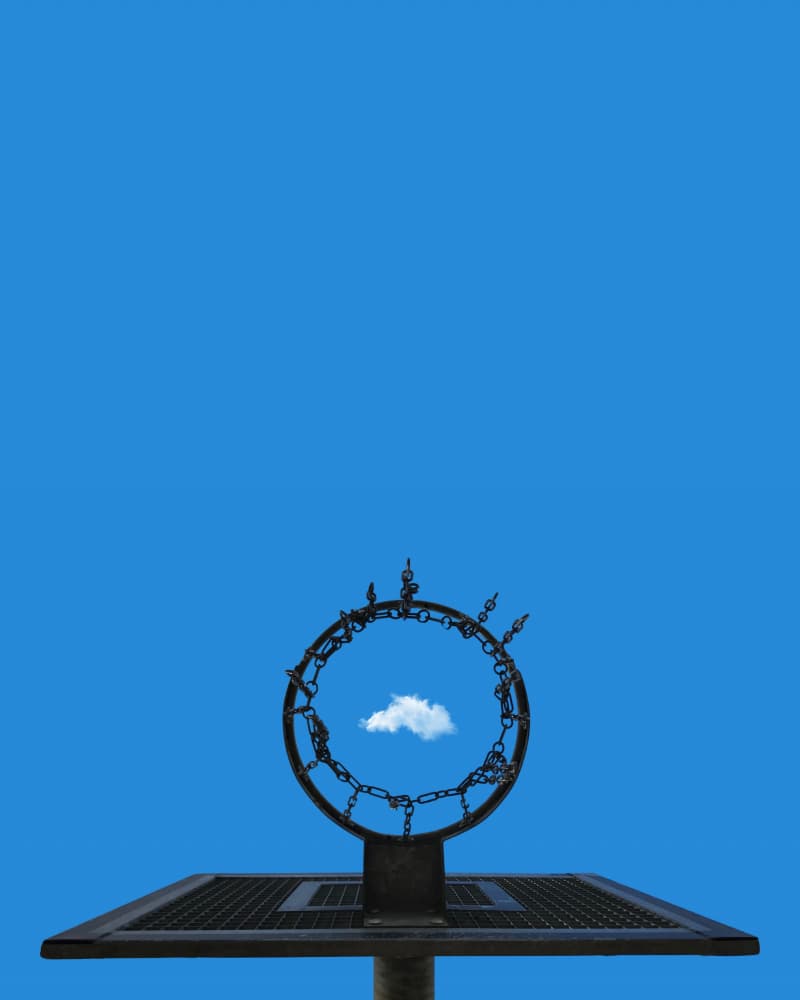 Cloud Through The Hoop by Aliz Löcsei — canvas wall art