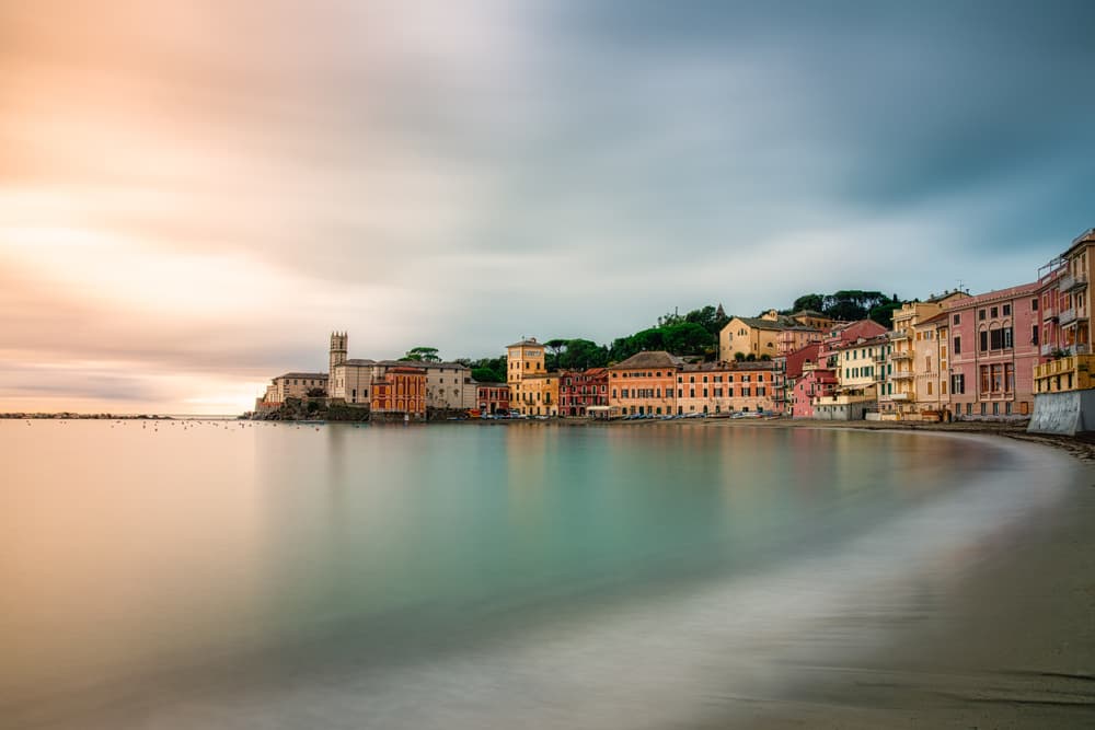 Colorful Coastal Bay by Cristiano Giani — canvas wall art