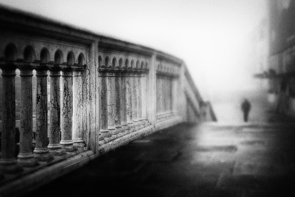 Solitary Foggy Path by Enrico Facchetti — canvas wall art