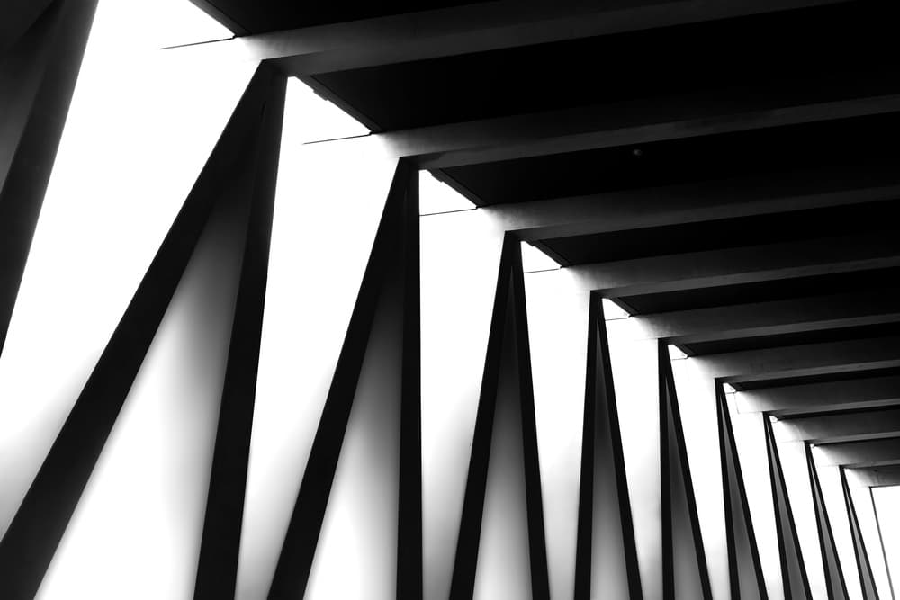 Geometric Light and Shadow by Greetje van Son — canvas wall art