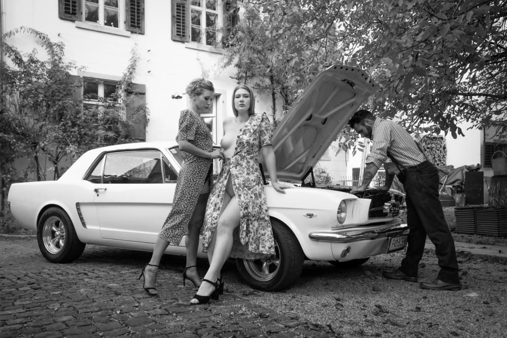 Classic Car Glamour by Ruth Franke — canvas wall art