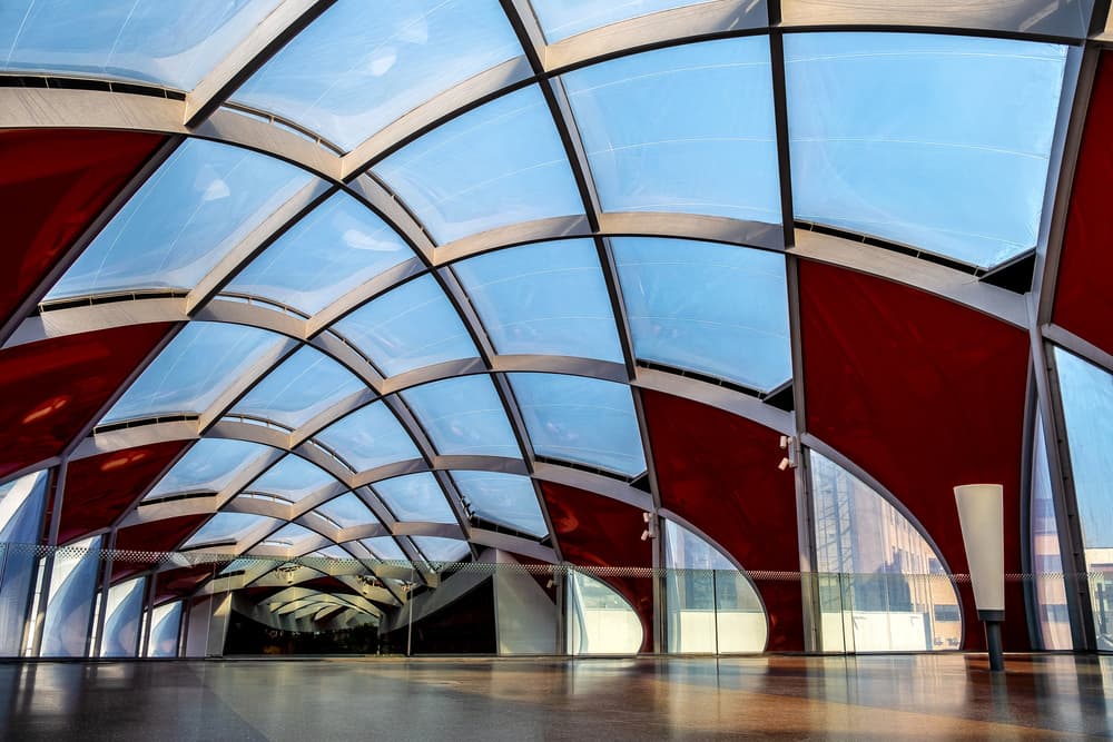 Curved Glass Interior by Lus Joosten — canvas wall art