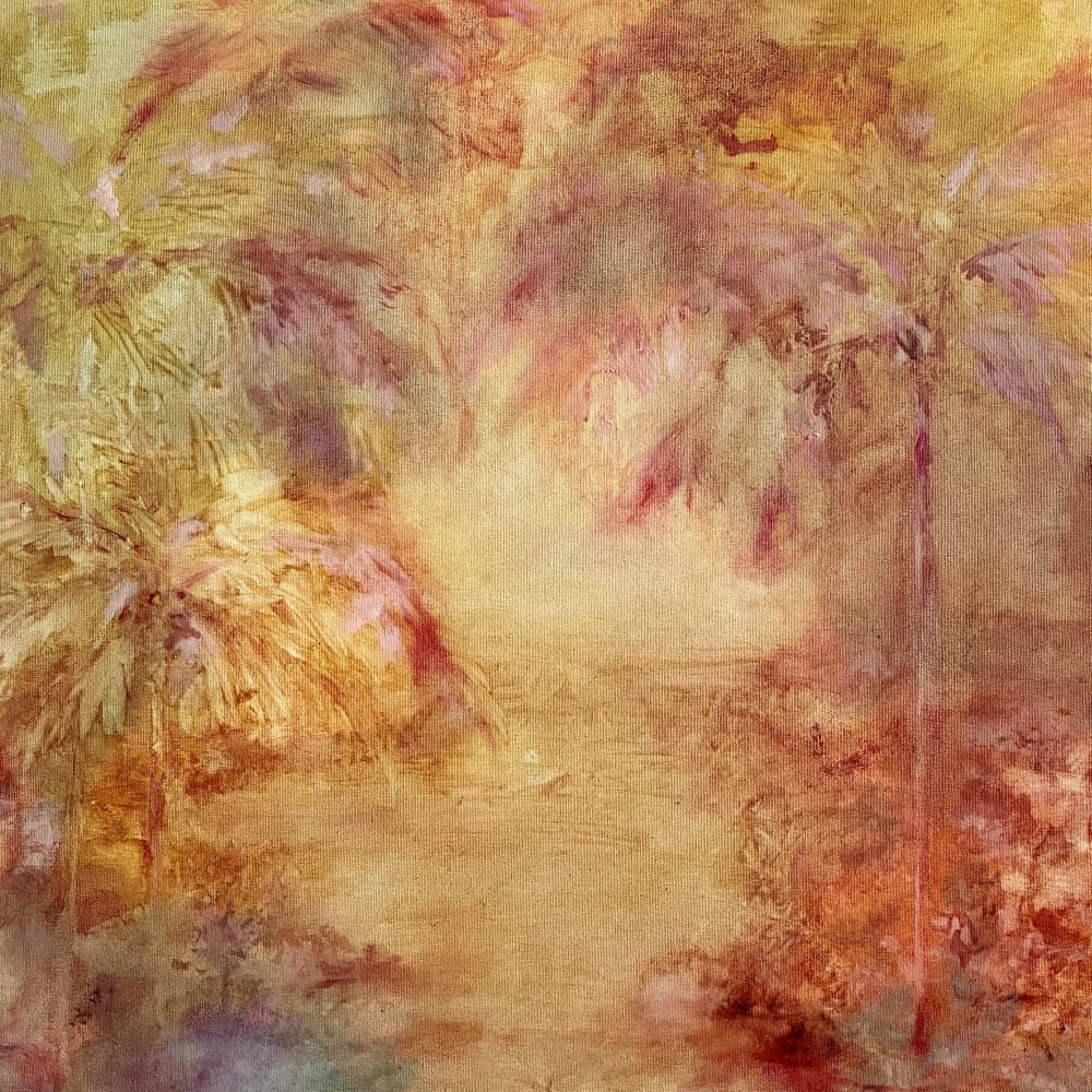 Sunlit Tropical Palms by JMF FINE ART — canvas wall art