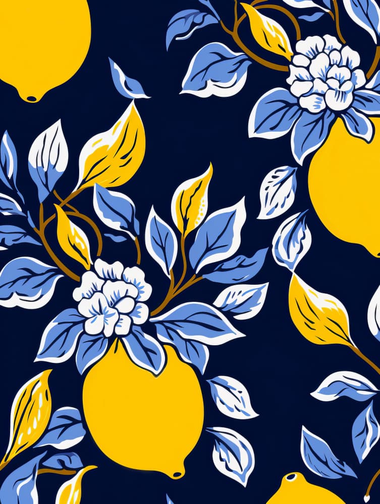 Mediterranean Lemon Blossoms by Bilge Paksoylu — canvas wall art